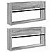 Scaffale per riviste 2 pcs Grigio Sonoma 60 x 12 x 30 cm - Foto miniatura 1