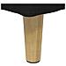 Pouf contenitore con cuscino Nero 60 x 60 x 45 cm Tessuto - Foto miniatura 8