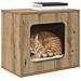 Casa per Gatti Rovere Artigianale 51 x 30 x 42,5 cm - Foto miniatura 3