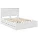 Struttura del letto Bianco 150 x 200 cm Legno Ingegnerizzato - Foto miniatura 4