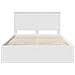 Struttura del letto Bianco 150 x 200 cm Legno Ingegnerizzato - Foto miniatura 8