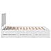 Struttura del letto Bianco 150 x 200 cm Legno Ingegnerizzato - Foto miniatura 9