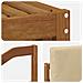 Set divani 4 pcs Naturale e Beige Legno di Acacia Massello - Foto miniatura 5