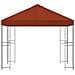 Gazebo 3 x 3 m Terracotta Poliestere e Acciaio 190 gsm - Foto miniatura 3