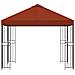 Gazebo 3 x 3 m Terracotta Poliestere e Acciaio 190 gsm - Foto miniatura 4