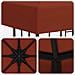 Gazebo 3 x 3 m Terracotta Poliestere e Acciaio 190 gsm - Foto miniatura 5