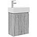 Mobile bagno con rubinetto Sonoma grigio 45,5 x 22,5 x 84 cm - Foto miniatura 1