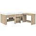 Letto alto per bambini con scrivania 2 pz Rovere Sonoma - Foto miniatura 1