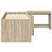 Letto alto per bambini con scrivania 2 pz Rovere Sonoma - Foto miniatura 4