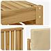 Set di divani da esterno 5 pcs Bianco e Beige Poliestere - Foto miniatura 5