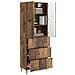 Set di armadi 2 pcs 66 x 34,5 x 90 cm Legno ingegnerizzato - Foto miniatura 2