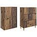 Set di armadi 2 pcs 66 x 34,5 x 90 cm Legno ingegnerizzato - Foto miniatura 3