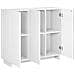Credenza Bianco Lucido 85,5 x 31 x 75 cm Legno ingegnerizzato - Foto miniatura 3