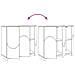 Credenza Bianco Lucido 85,5 x 31 x 75 cm Legno ingegnerizzato - Foto miniatura 9