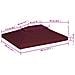 Copertura Superiore per Gazebo a 2 Strati 310g /m² 4x3m Bordeaux - Foto miniatura 3