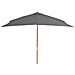Ombrellone Da Esterni Con Palo In Legno 200x300 Cm Antracite - Foto miniatura 4