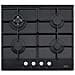 Piano Cottura FHNG6044GTCBKC a Gas 4 Fuochi Gas Colore Nero - Foto miniatura 1