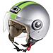 Casco N210 Jet Grigio Opaco E Verde Fluo - Foto miniatura 1