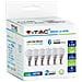 Kit Super Saver Pack V-tac Vt-2266 6pcs / pack Lampadine Mini Globo Led Smd P45 5,5w E14 Bianco Naturale 4000k - Sku 2734 - Foto miniatura 1