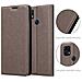 Custodia Compatibile Con Zte Blade 10 Smart In Bruno Caffè - Coperchio Protettiva Con Chiusura Magnetica, Funzione Stand E Tasca Per Le Carte - Foto miniatura 5
