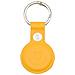 Custodia Originale Ciondolo Per Apple Airtag Beam Leather Yellow - Foto miniatura 3