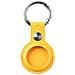 Custodia Originale Ciondolo Per Apple Airtag Beam Leather Yellow - Foto miniatura 4