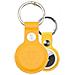 Custodia Originale Ciondolo Per Apple Airtag Beam Leather Yellow - Foto miniatura 1