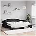 Divano Letto Con Letto Estraibile Nero 90x190 Cm In Tessuto - Foto miniatura 1