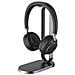 Bh76 Auricolare Wireless Portatile Musica E Chiamate Usb Tipo-c Bluetooth Base Di Ricarica Nero - Foto miniatura 1