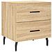 Comodino Rovere Sonoma 40x35x47,5 Cm In Legno Multistrato - Foto miniatura 2