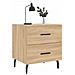 Comodino Rovere Sonoma 40x35x47,5 Cm In Legno Multistrato - Foto miniatura 3