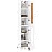 Credenza Bianca 34,5x34x180 Cm In Legno Multistrato - Foto miniatura 3