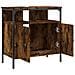 Mobile Lavabo Bagno Rovere Fumo 60x30x60 Cm Legno Multistrato - Foto miniatura 6