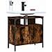 Mobile Lavabo Bagno Rovere Fumo 60x30x60 Cm Legno Multistrato - Foto miniatura 8