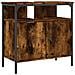 Mobile Lavabo Bagno Rovere Fumo 60x30x60 Cm Legno Multistrato - Foto miniatura 1
