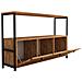 Dragor Credenza In Stile Industriale 3 Ante Legno/nero - Foto miniatura 2