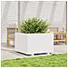 Fioriera Da Giardino Bianca 70x70x49,5cm Legno Massello Di Pino - Foto miniatura 3