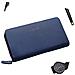 Portafoglio Per Carte Di Grande Capacità Con Blocco Rfid - Stile A Fisarmonica - 36 Slot Per Carte Blue - Foto miniatura 2