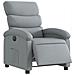 Poltrona Elettrica Reclinabile Grigio Chiaro In Tessuto - Foto miniatura 3