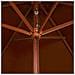 Lusso Casadino -  Ombrellone Da Giardino Con Palo In Legno Terracotta 200x300 Cm - Foto miniatura 5