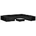 Lusso Casadino -  Set Divani Da Giardino 10 Pz Con Cuscini In Polyrattan Nero - Foto miniatura 2