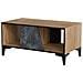 Tavolino /latrina OVO 90x50xH39 rovere /calcestruzzo - Foto miniatura 1