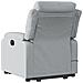 Poltrona Alzapersona Massaggi Reclinabile Grigio Chiaro Tessuto - Foto miniatura 4
