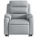 Poltrona Alzapersona Massaggi Reclinabile Grigio Chiaro Tessuto - Foto miniatura 8