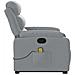Poltrona Alzapersona Massaggi Reclinabile Grigio Chiaro Tessuto - Foto miniatura 9