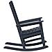 Sedia a dondolo da giardino Blu navy 70x92x108 cm HDPE - Foto miniatura 5