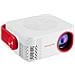 Proiettore Portatile Hd 1080p M60 (spina Europea + Manuale In 16 Lingue) Per Uso Domestico White+red - Foto miniatura 2