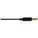 Cavo USB 2.0 Mini, Am / Mini Bm (5pol.), Piatto, dorato, nero, 0,3m - Foto miniatura 3