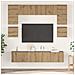 Set mobile TV 8 pcs rovere artigianale 80 x 30 x 30 cm - Foto miniatura 2