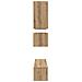 Set mobile TV 8 pcs rovere artigianale 80 x 30 x 30 cm - Foto miniatura 9